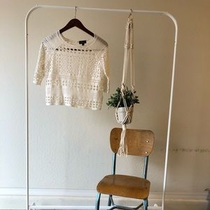 Top Shop Cropped Shirt